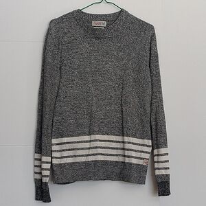 Men's Sweater in Gray and Cream